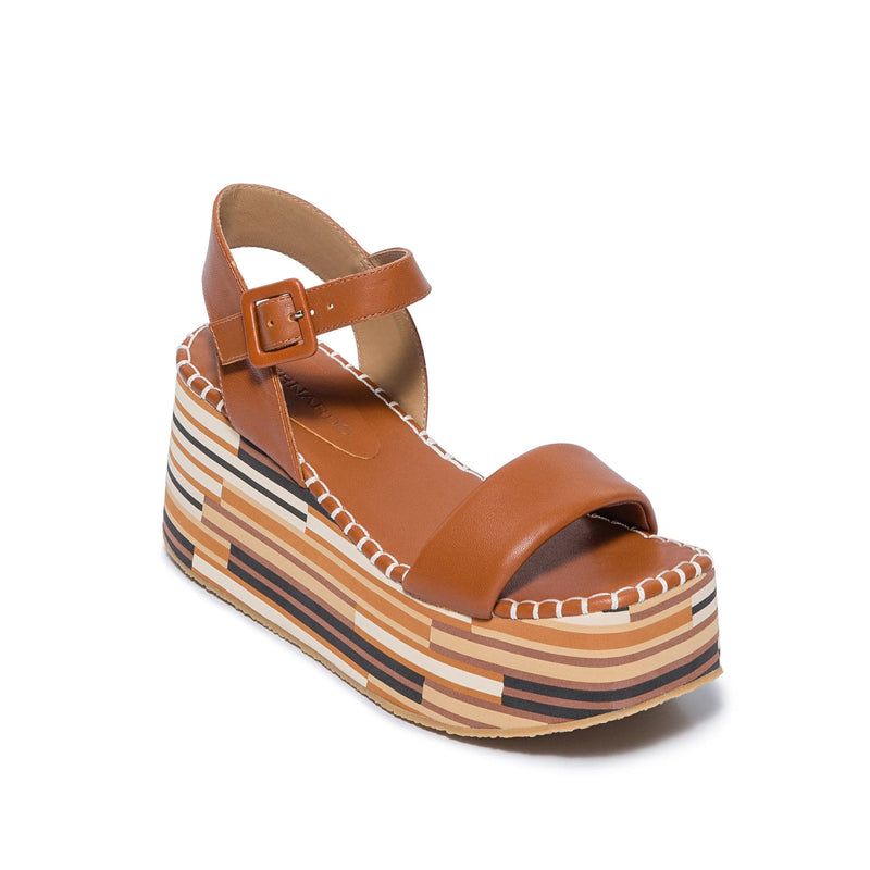 Women Bernardo Marley Platform Sandals Dark Brown | VTK3025KX