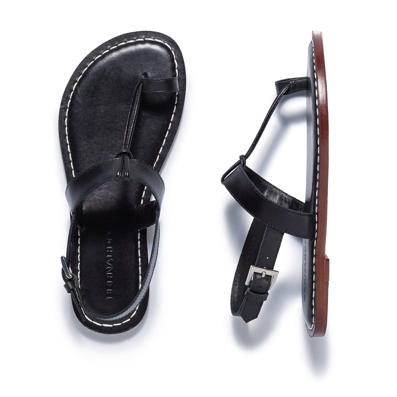 Women Bernardo Maverick 2 Toe Ring Flat Sandals Black | UWV6179PP