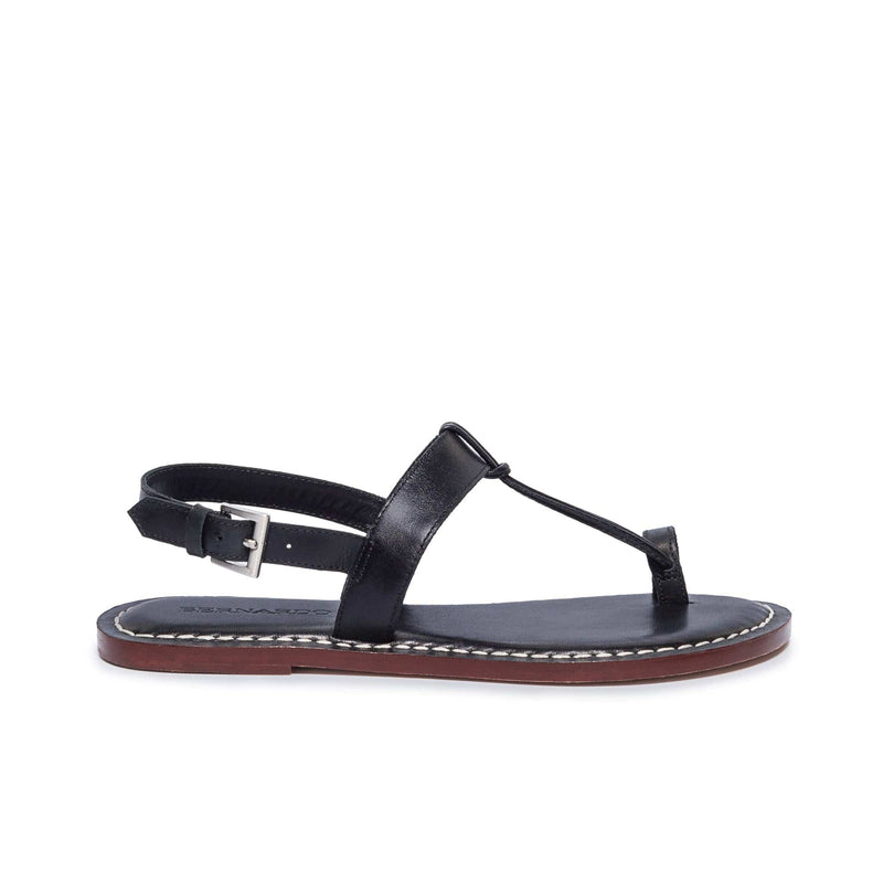 Women Bernardo Maverick 2 Toe Ring Flat Sandals Black | UWV6179PP