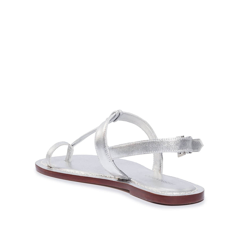 Women Bernardo Maverick 2 Toe Ring Flat Sandals Silver | SBV5661OG