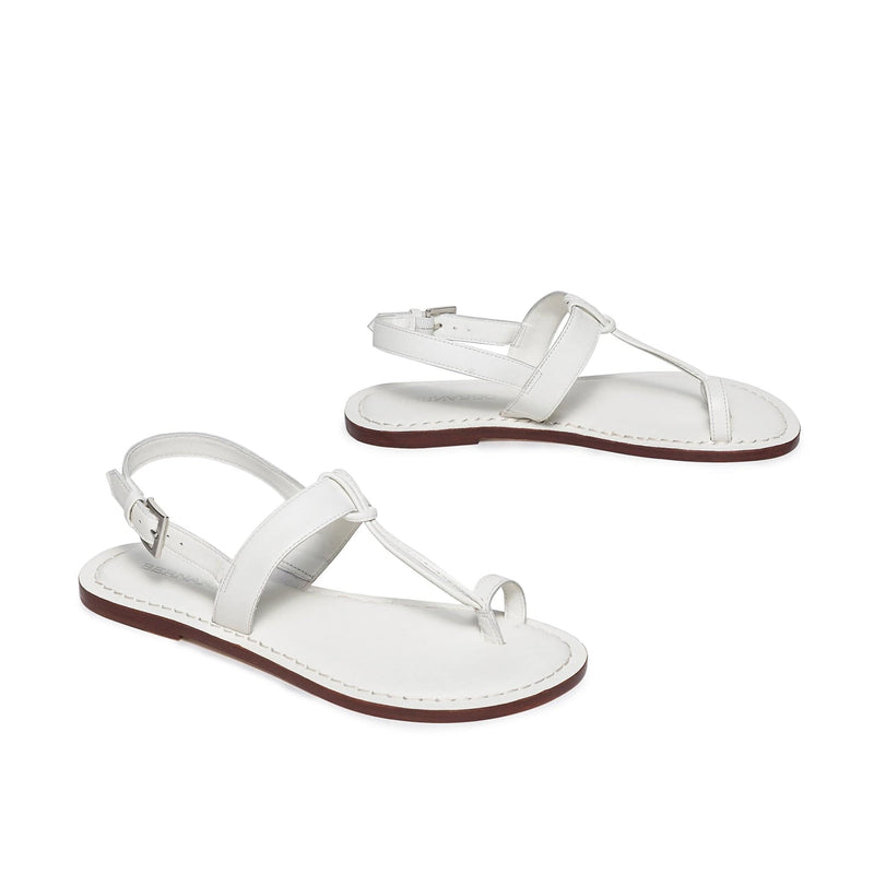 Women Bernardo Maverick 2 Toe Ring Flat Sandals White | VEH1869QG