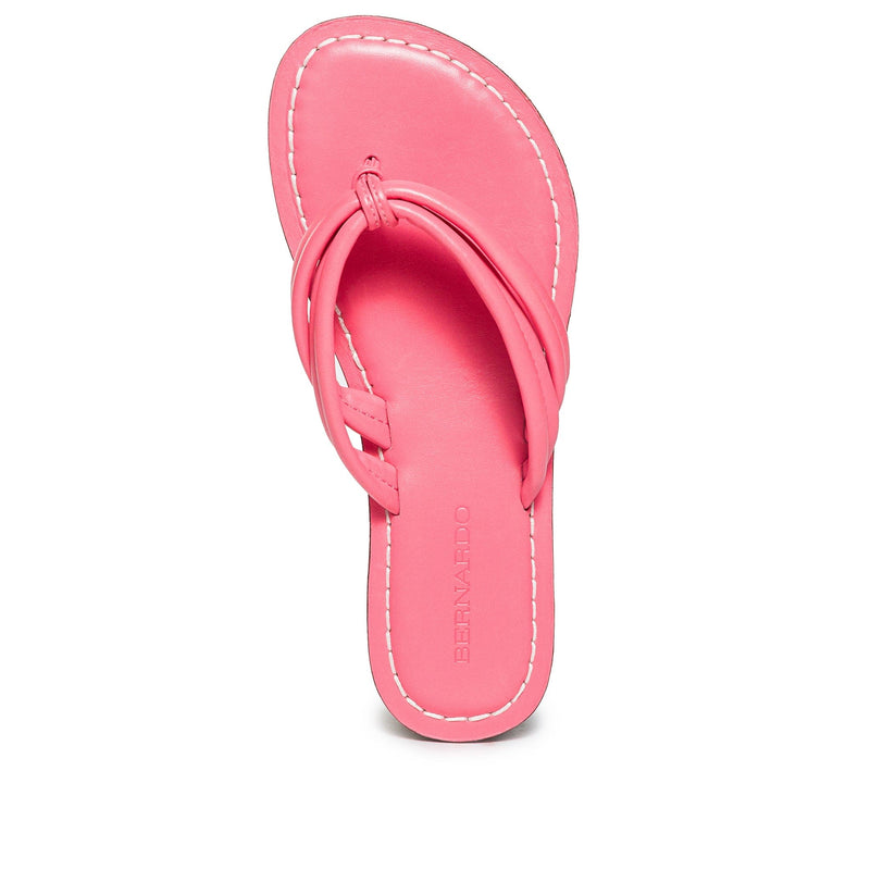 Women Bernardo Miami Thong Slide Sandals Pink | ORJ1646UT