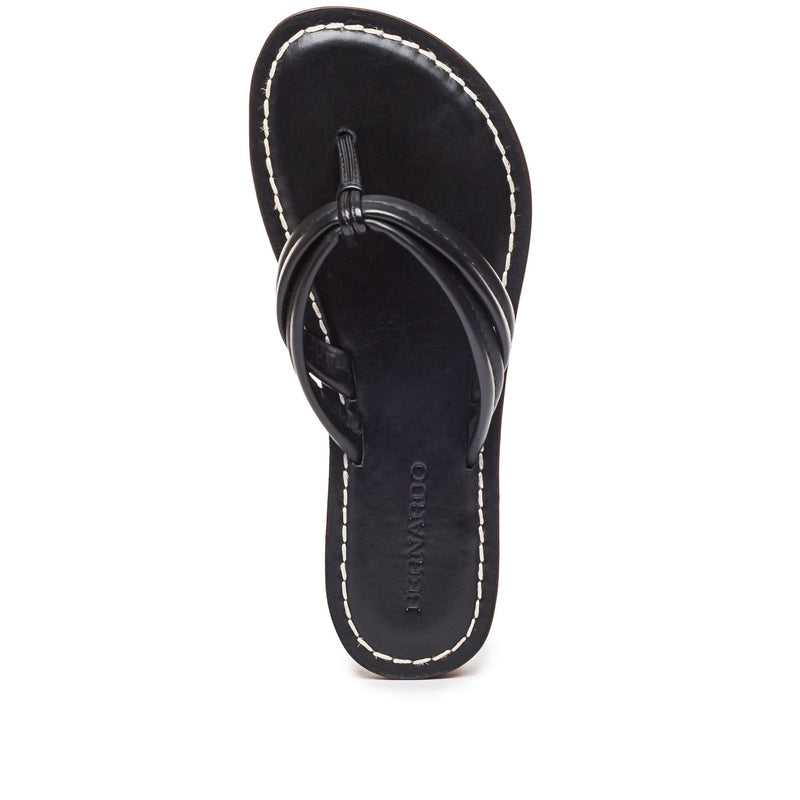 Women Bernardo Miami Thong Slide Sandals Black | WLE8951SD