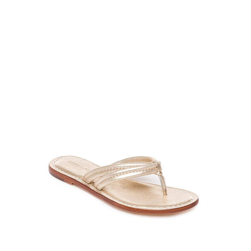 Women Bernardo Miami Thong Slide Sandals Gold | CRO6035PY