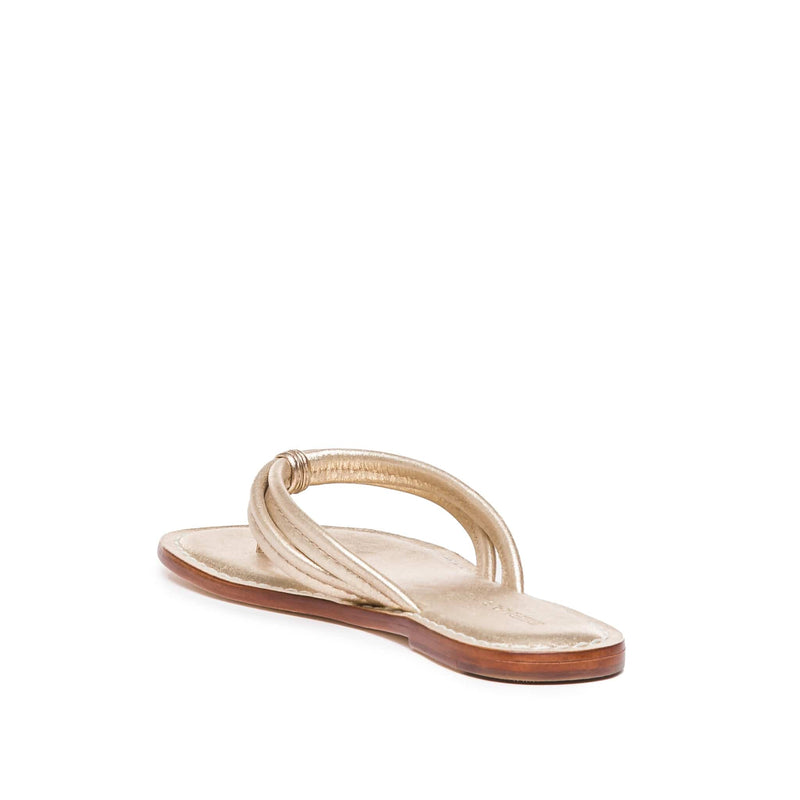 Women Bernardo Miami Thong Slide Sandals Gold | CRO6035PY