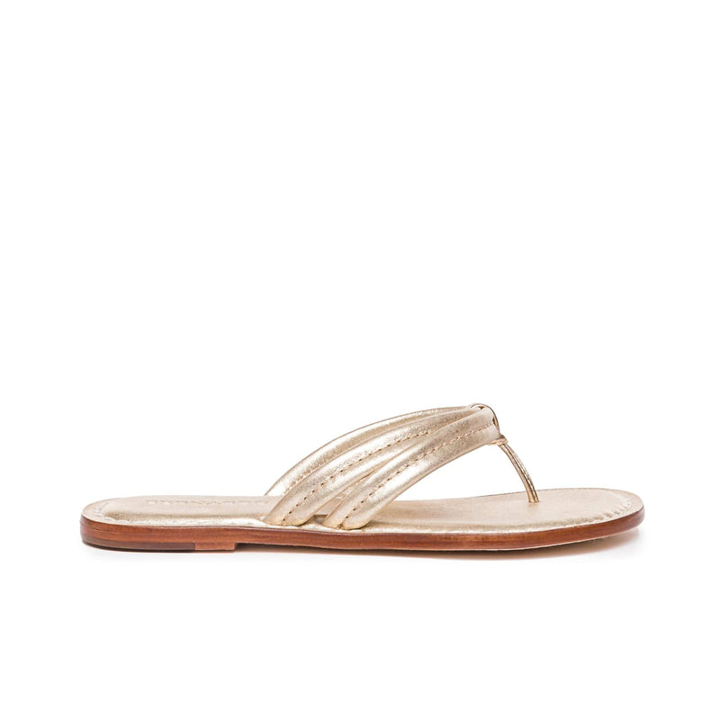 Women Bernardo Miami Thong Slide Sandals Gold | CRO6035PY