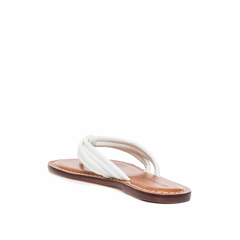 Women Bernardo Miami Thong Slide Sandals White | FEA1365QB