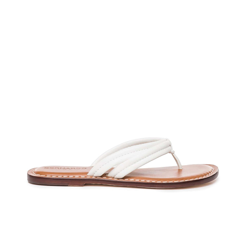 Women Bernardo Miami Thong Slide Sandals White | FEA1365QB