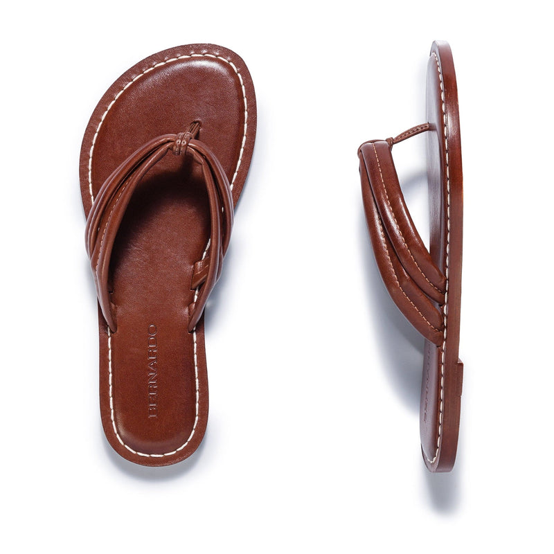 Women Bernardo Miami Thong Slide Sandals Chocolate | HZH2515KQ