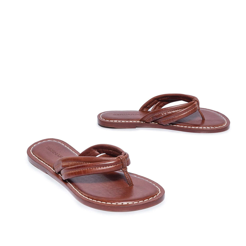 Women Bernardo Miami Thong Slide Sandals Chocolate | HZH2515KQ