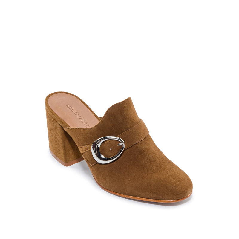 Women Bernardo Natasia Mules Dark Brown | MUN8214OZ