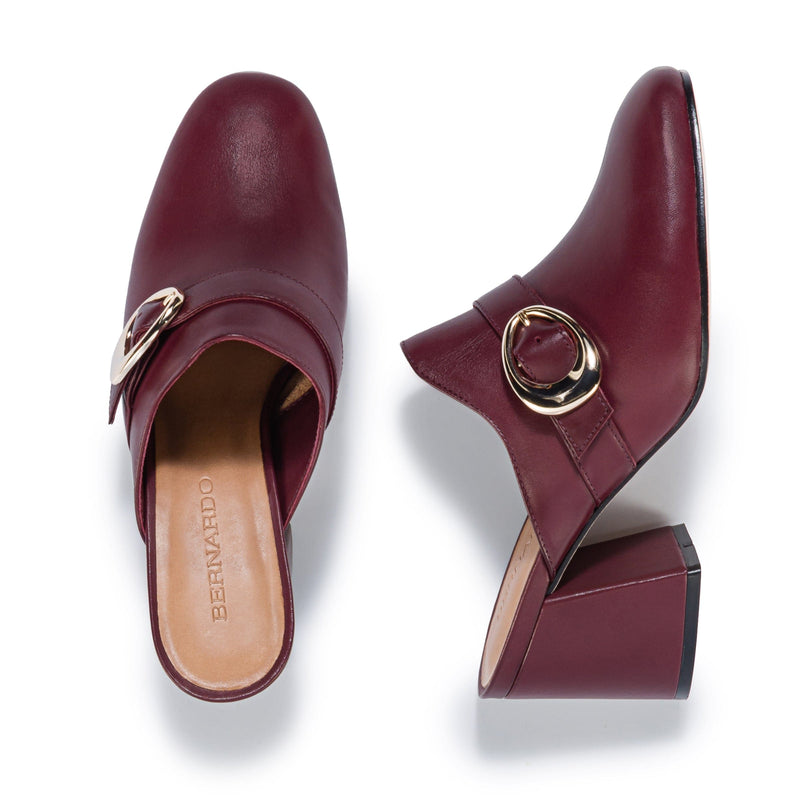 Women Bernardo Natasia Mules Dark Red | LNN638JU