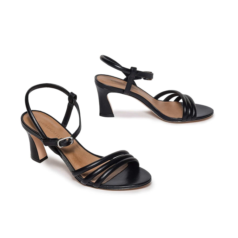 Women Bernardo Noor Heels Sandals Black | THG7927JZ