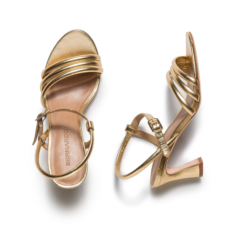 Women Bernardo Noor Heels Sandals Gold | IFQ1277LP