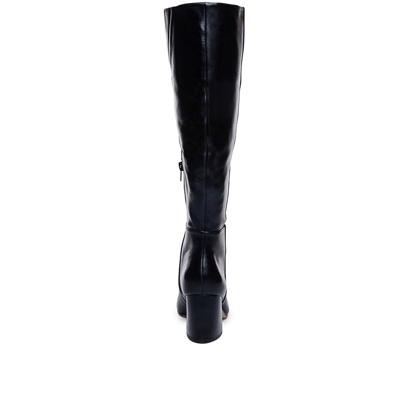 Women Bernardo Norma Knee-high Boots Black | SNL7934SO