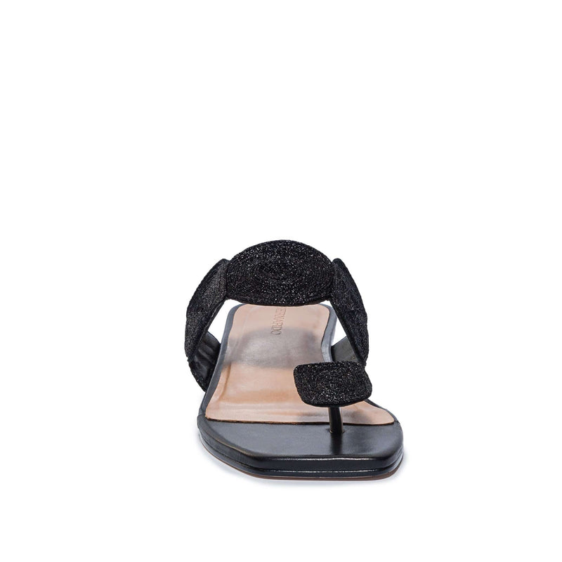 Women Bernardo Palermo Flat Sandals Black | NCH10053GP