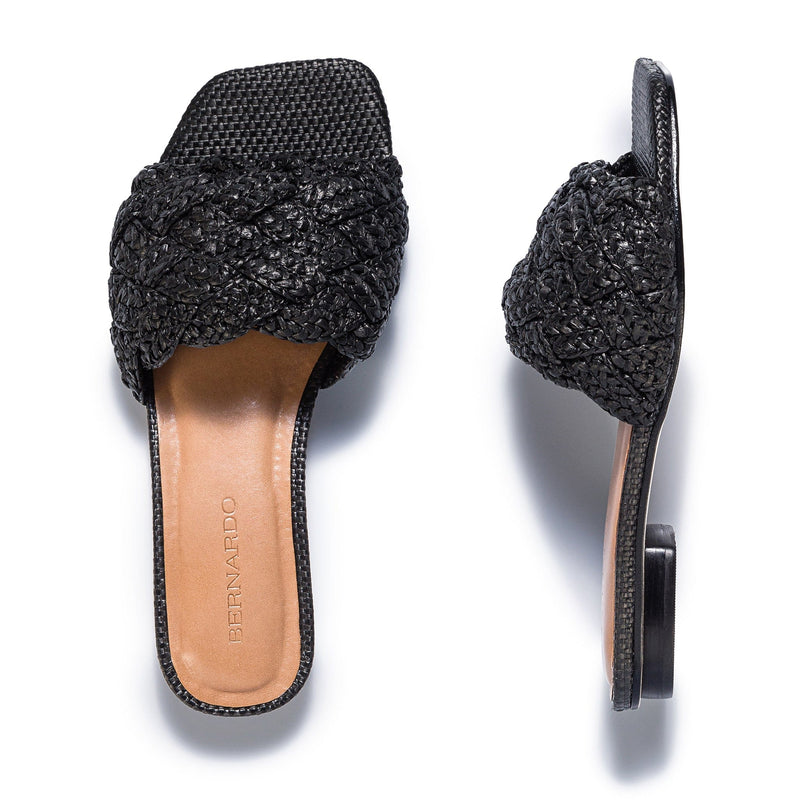 Women Bernardo Pixie Flat Sandals Black | YGY9624FU