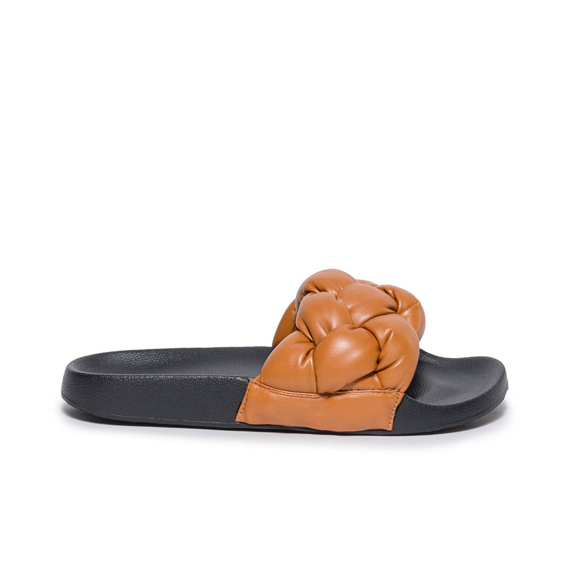 Women Bernardo Rylee Pool Slide Sandals Dark Brown | SYV1794YP