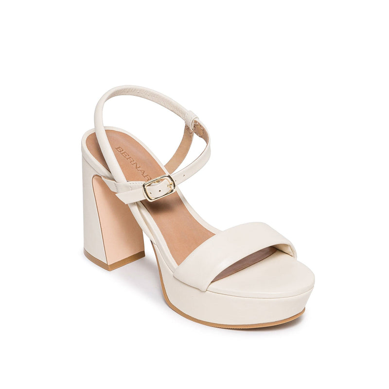 Women Bernardo Ventura Platform Sandals White | XOU169PB