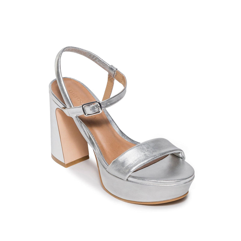 Women Bernardo Ventura Platform Sandals Silver | UMH6088CT