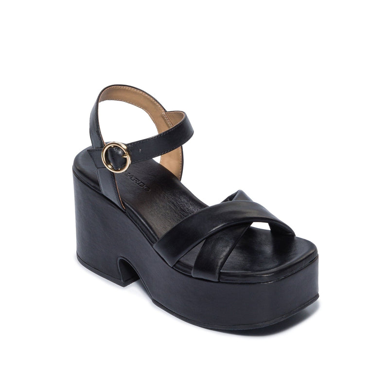 Women Bernardo Weston Platform Sandals Black | CSL4397ZZ