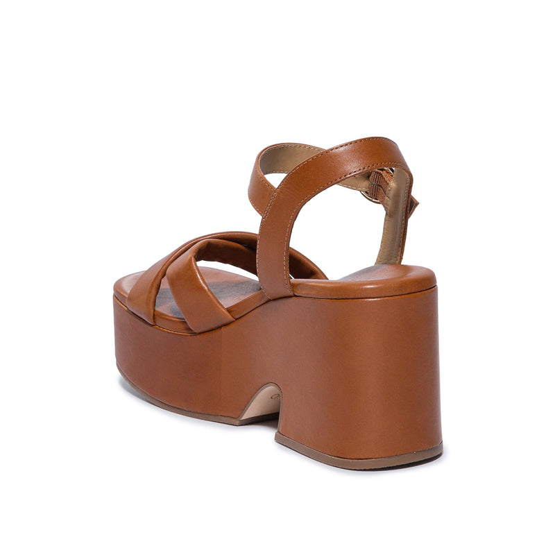 Women Bernardo Weston Platform Sandals Dark Brown | MPD1064KQ